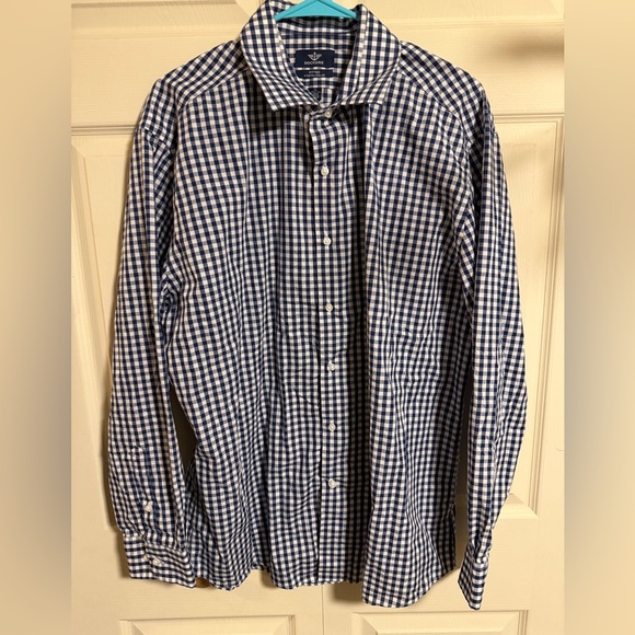 Dockers Other - Dockers men’s XL blue and White Checkered long sleeve button down Shirt
